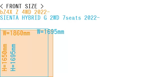 #bZ4X Z 4WD 2022- + SIENTA HYBRID G 2WD 7seats 2022-
